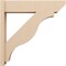 Ekena Millwork 8-in W x 34-in D x 34-in H Funston Slat Rough Cedar Woodgrain TimberThane Outlooker, Primed Tan OUTUR080X34X34FST24RCPR - alternate 5